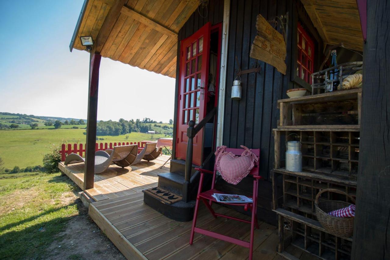 Gite Insolite "Le Coup De Foudre" Sa Vue Panoramique Vimoutiers Exteriör bild