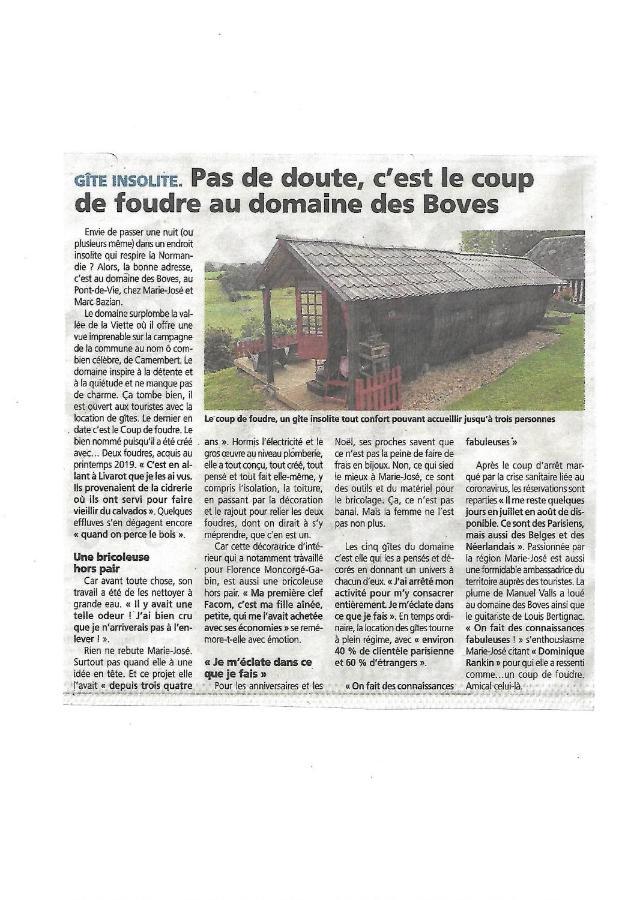 Gite Insolite "Le Coup De Foudre" Sa Vue Panoramique Vimoutiers Exteriör bild